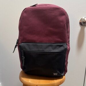 HERSCHEL - Burgundy and Black Backpack